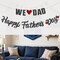 Happy Fathers Day Banner Decorations Dads Holiday Decoration Black Glitter Letter for Papas Day Party Garland Backdrop Bunting Sign Props Home Outdoor Celebrate